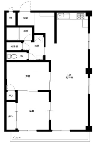 帝塚山中央マンション 間取り